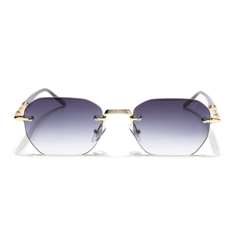 Rimless Sunglasses (Grey Lens | Golden Frame - MG8986)