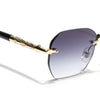 Rimless Sunglasses (Grey Lens | Golden Frame - MG8986)