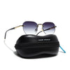 Rimless Sunglasses (Grey Lens | Golden Frame - MG8986)