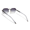 Rimless Sunglasses (Olive Lens | Gun Metal Frame - MG8988)