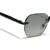 Rimless Sunglasses (Green Lens | Black Frame - MG8989)
