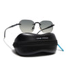 Rimless Sunglasses (Green Lens | Black Frame - MG8989)