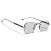 Rimless Sunglasses (Smoke Black Lens | Silver Frame - MG9119)