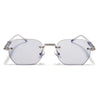 Rimless Sunglasses (Smoke Black Lens | Silver Frame - MG9119)