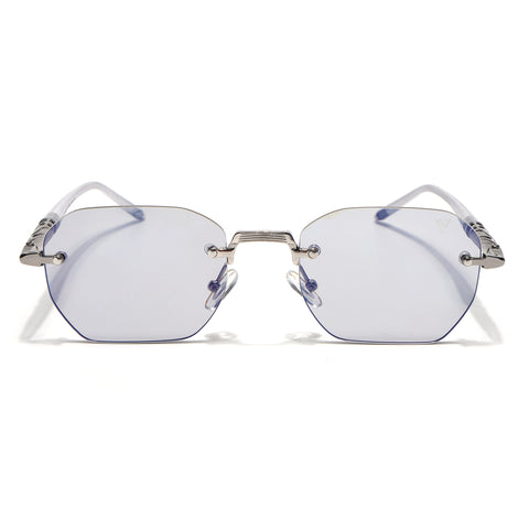 Rimless Sunglasses (Smoke Black Lens | Silver Frame - MG9119)