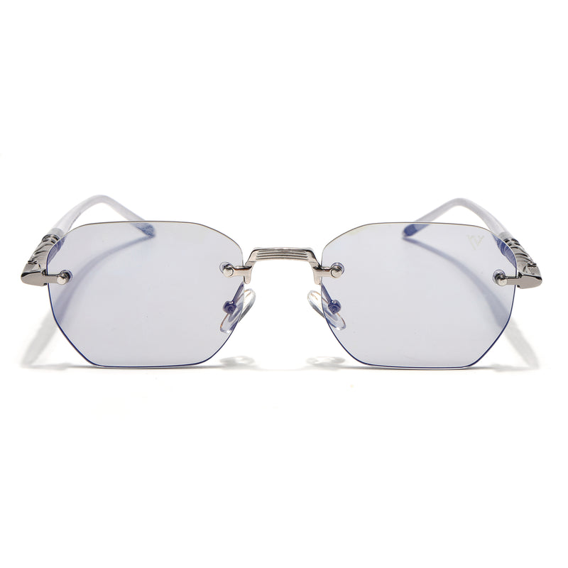 Rimless Sunglasses (Smoke Black Lens | Silver Frame - MG9119)