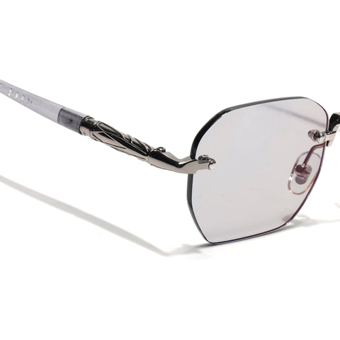 Rimless Sunglasses (Smoke Black Lens | Silver Frame - MG9119)