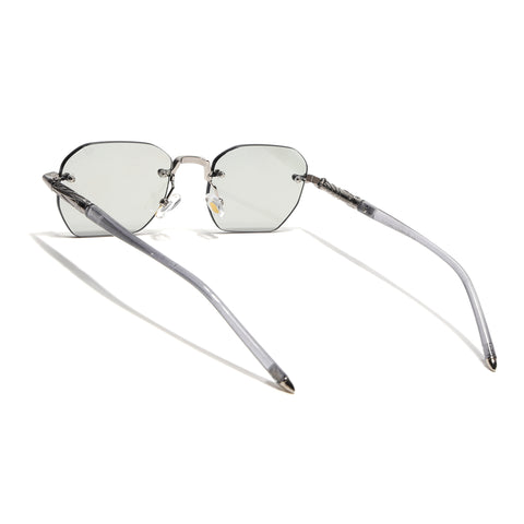 Rimless Sunglasses (Smoke Black Lens | Silver Frame - MG9119)