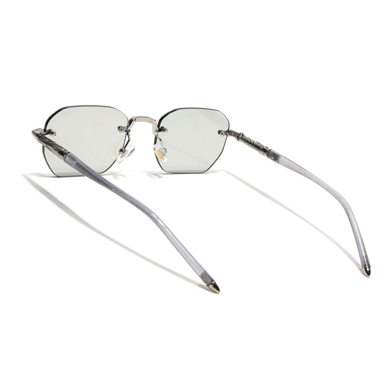 Rimless Sunglasses (Smoke Black Lens | Silver Frame - MG9119)