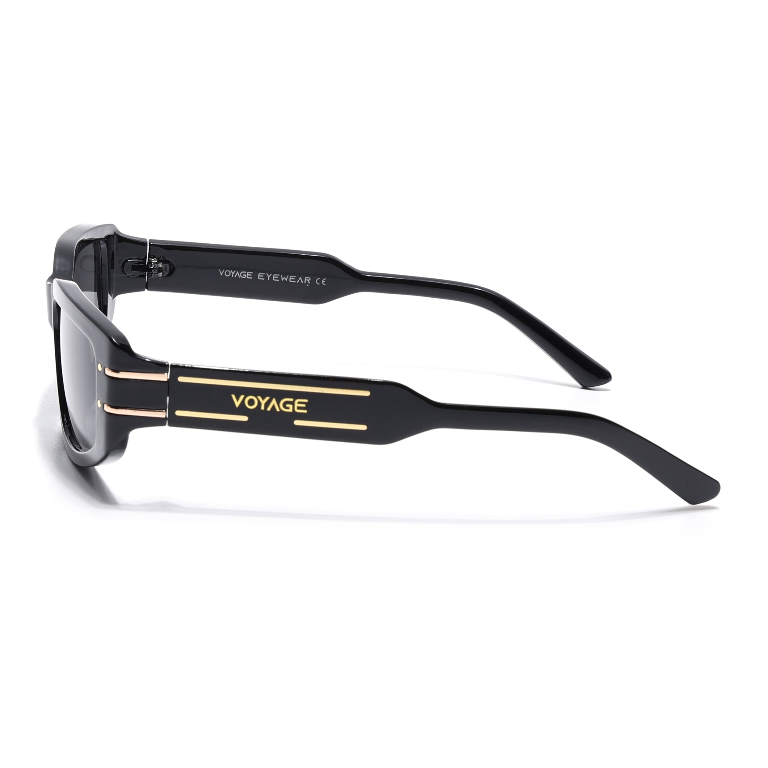 Ash | Black Rectangle Sunglasses | MG6703