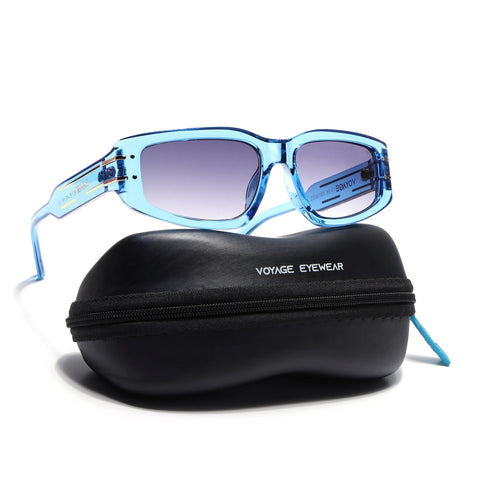 Ash | Blue Rectangle Sunglasses | MG6705
