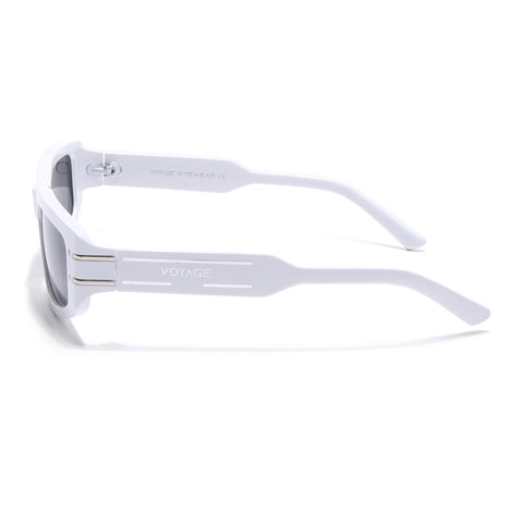 Ash | White Rectangle Sunglasses | MG6707