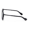 Rebel |  Matt Black Wayfarer Polarized Sunglasses | Black Lens - PMG6629