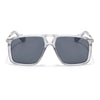 Rebel | Grey Wayfarer Polarized Sunglasses | Black Lens - PMG6630