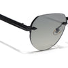 Rimless Sunglasses (Green Lens | Black Frame - MG8974)