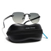 Rimless Sunglasses (Green Lens | Black Frame - MG8974)