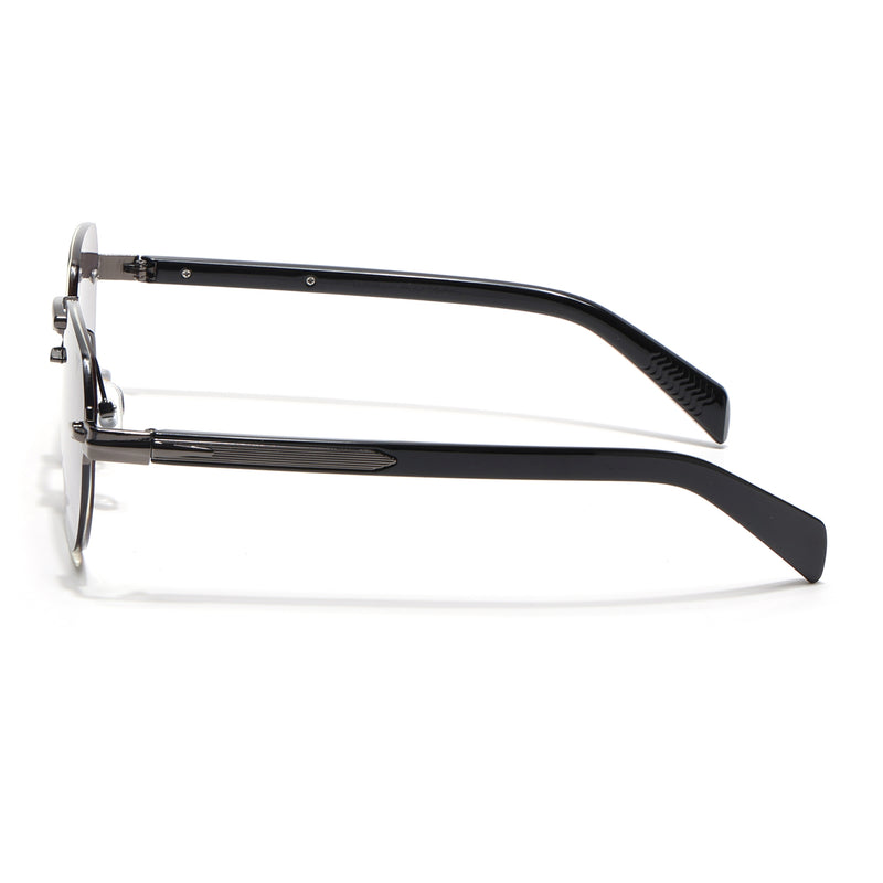 Rimless Sunglasses (Olive Lens | Gun Metal Frame - MG8975)