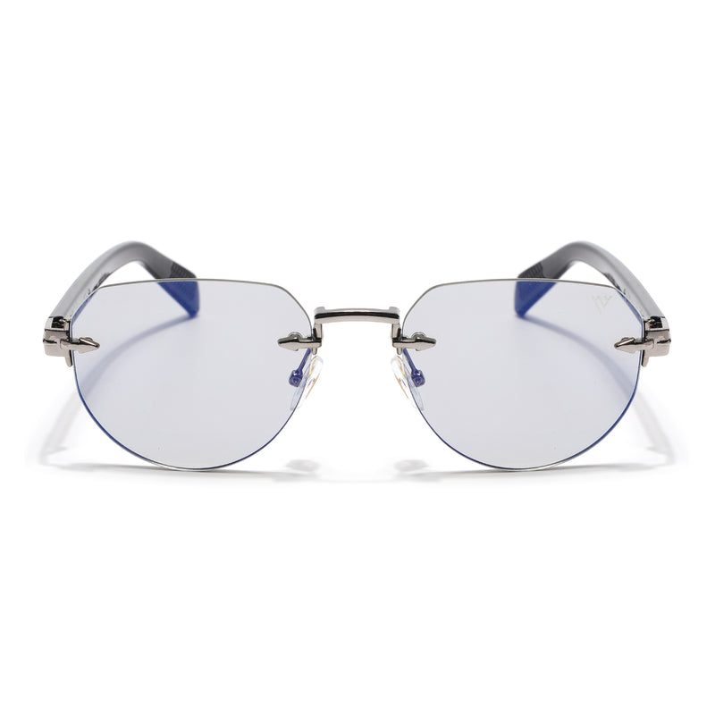 Rimless Sunglasses (Grey Lens | Silver Frame - MG8976)