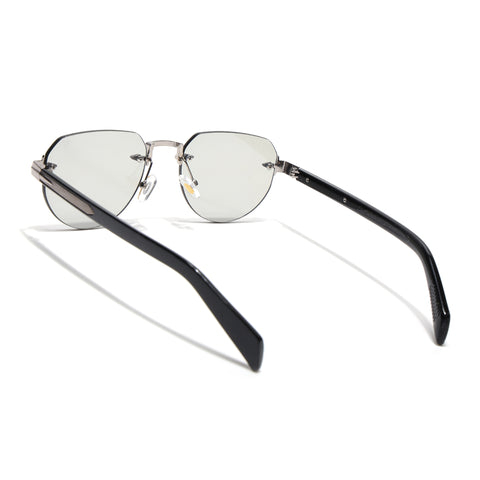 Rimless Sunglasses (Grey Lens | Silver Frame - MG8976)