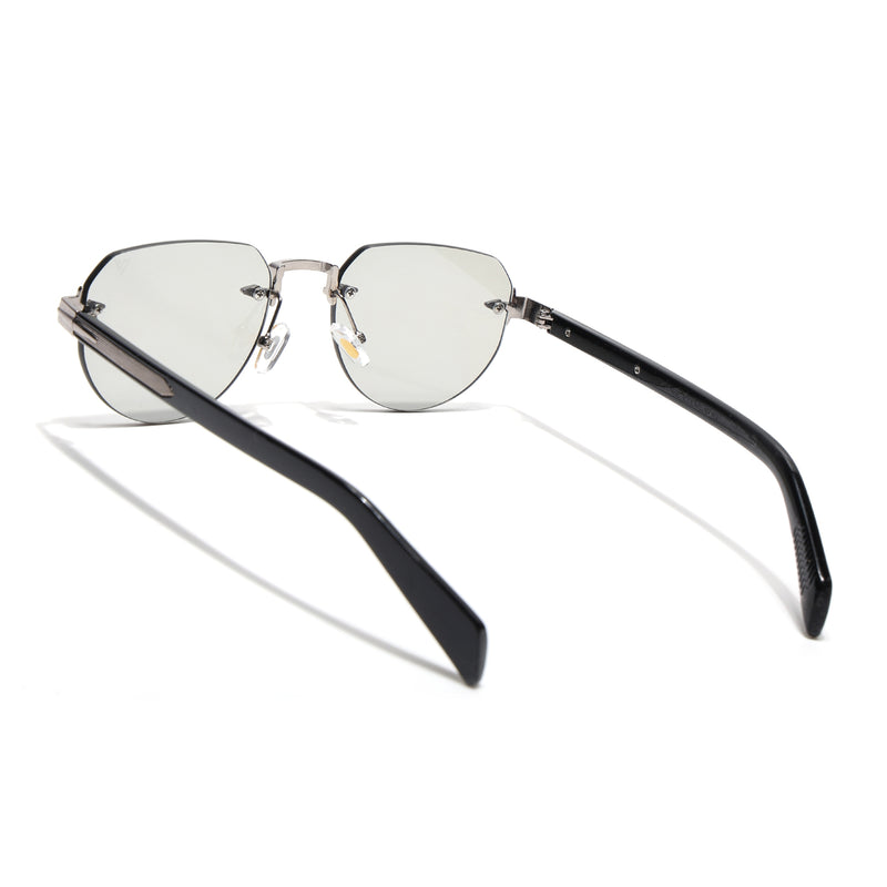 Rimless Sunglasses (Grey Lens | Silver Frame - MG8976)