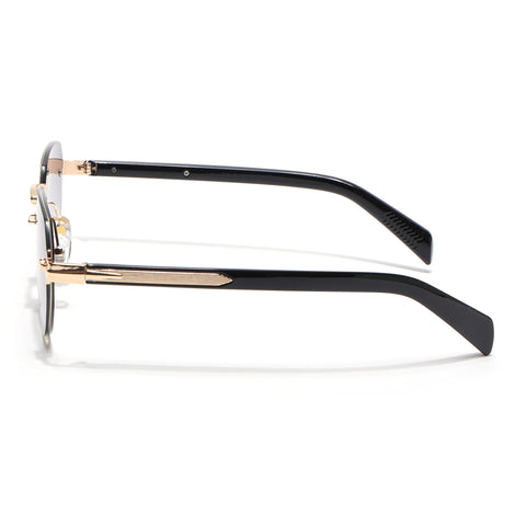 Rimless Sunglasses (Grey & Clear Lens | Golden Frame - MG8978)