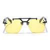 Hawk | Yellow Wayfarer Sunglasses | Black Frame - MG5877