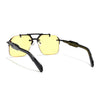 Hawk | Yellow Wayfarer Sunglasses | Black Frame - MG5877