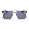 Hawk | Black Wayfarer Sunglasses | Silver Frame - MG5878