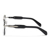 Hawk | Black Wayfarer Sunglasses | Silver Frame - MG5878