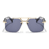 Hawk | Black Wayfarer Sunglasses | Golden Frame - MG5882