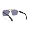 Hawk | Black Wayfarer Sunglasses | Golden Frame - MG5882