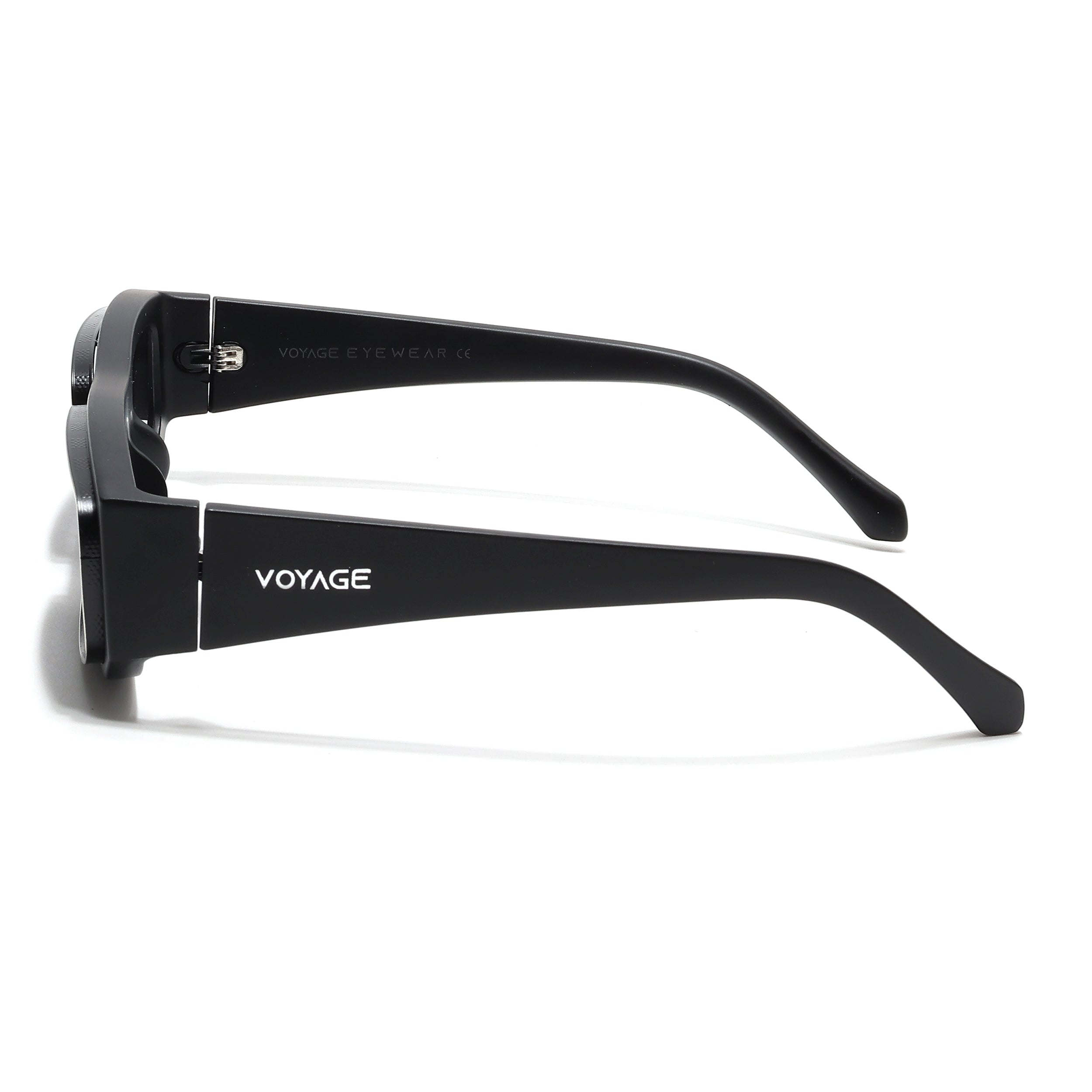 Old Smuggler | Matt Black Unisex Sunglasses | Black Lens - MG6574