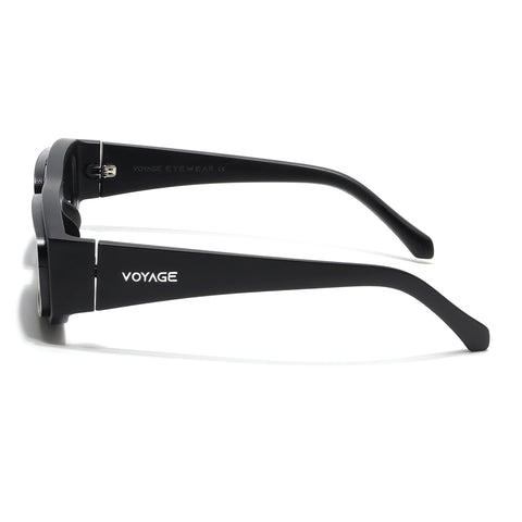 Old Smuggler | Matte Black Unisex Sunglasses | Black Lens - MG6574