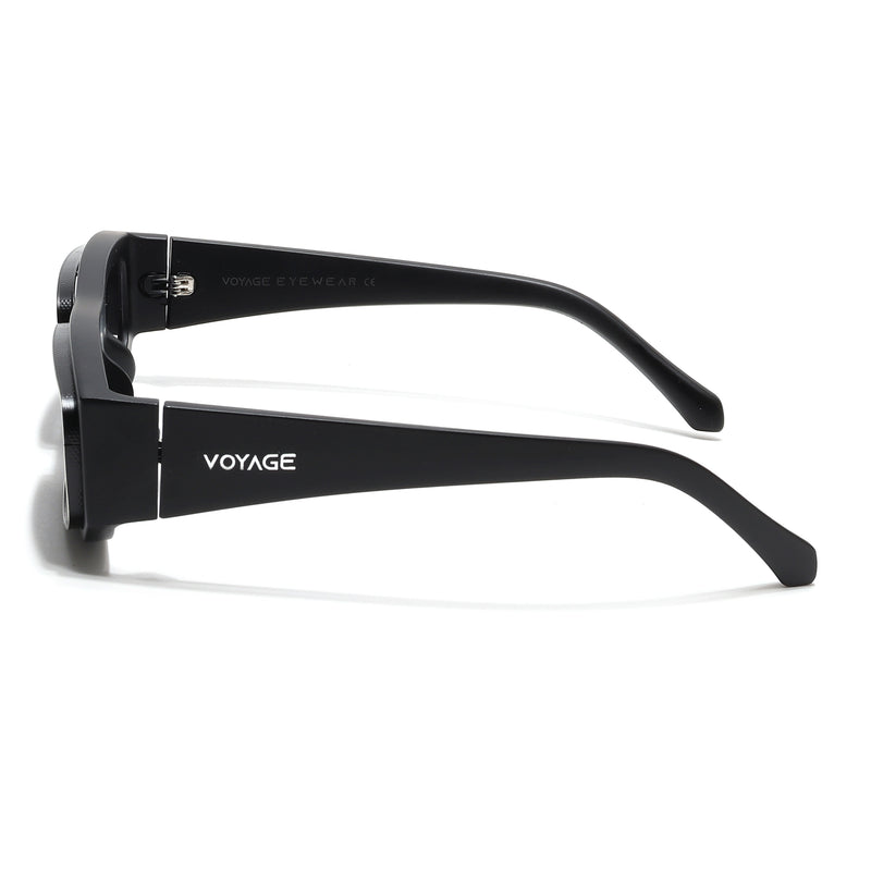 Old Smuggler | Matte Black Unisex Sunglasses | Black Lens - MG6574