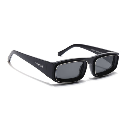 Old Smuggler | Matte Black Unisex Sunglasses | Black Lens - MG6574