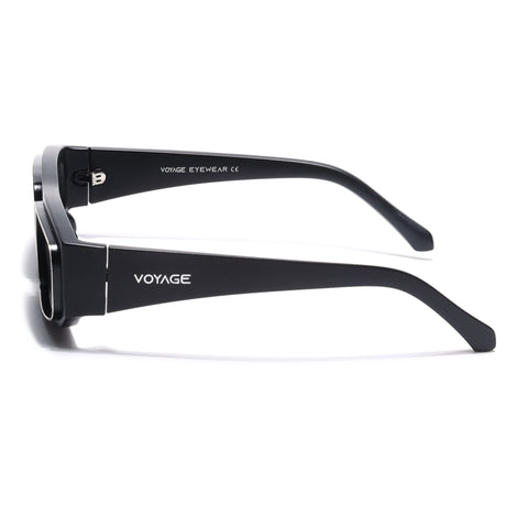 Old Smuggler | Matte Black Unisex Sunglasses | Black Lens - MG6574