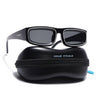 Old Smuggler | Matte Black Unisex Sunglasses | Black Lens - MG6574