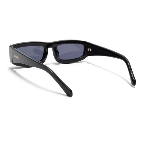 Old Smuggler | Shine Black Unisex Sunglasses | Black Lens - MG6575