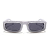 Old Smuggler | White Unisex Sunglasses | Black Lens - MG6576