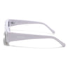 Old Smuggler | White Unisex Sunglasses | Black Lens - MG6576