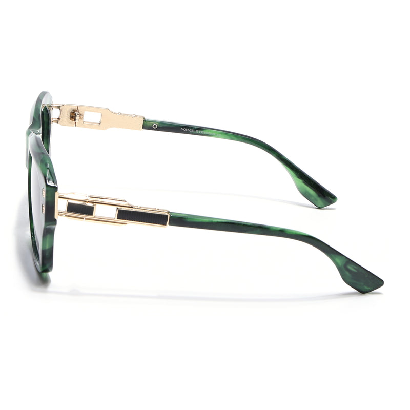 Carbon | Green Wayfarer Polarized Sunglasses | Grey Lens - PMG6701