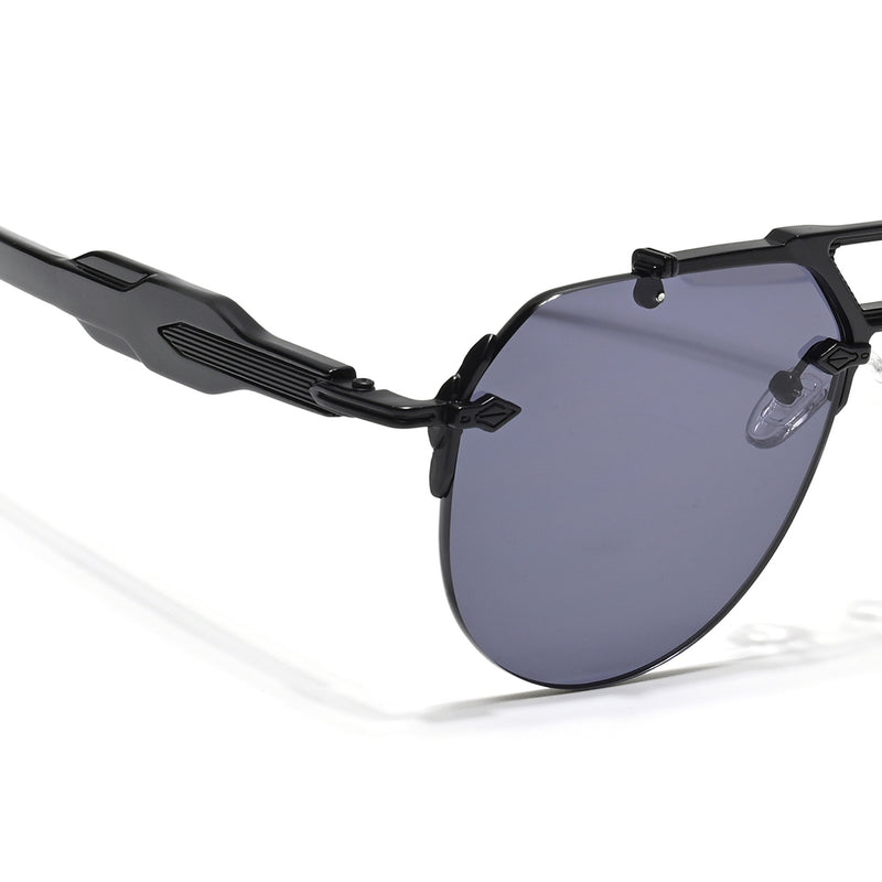 Hawk | Black Aviator Sunglasses | Black Frame - MG5884