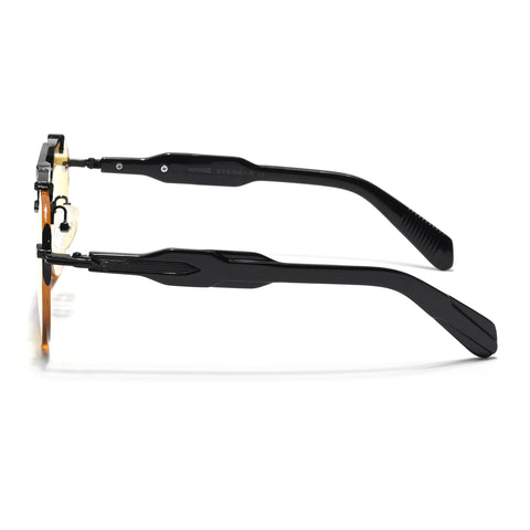 Hawk | Yellow Aviator Sunglasses | Black Frame - MG5885