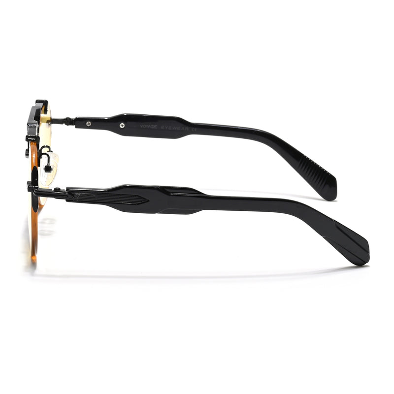 Hawk | Yellow Aviator Sunglasses | Black Frame - MG5885