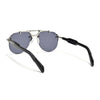 Hawk | Black Aviator Sunglasses | Silver Frame - MG5886