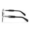 Hawk | Black Aviator Sunglasses | Silver Frame - MG5886
