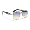 Hawk | Grey & Orange Aviator Sunglasses | Golden Frame - MG5888