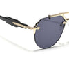 Hawk | Black Aviator Sunglasses | Golden Frame - MG5889