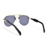 Hawk | Black Aviator Sunglasses | Golden Frame - MG5889