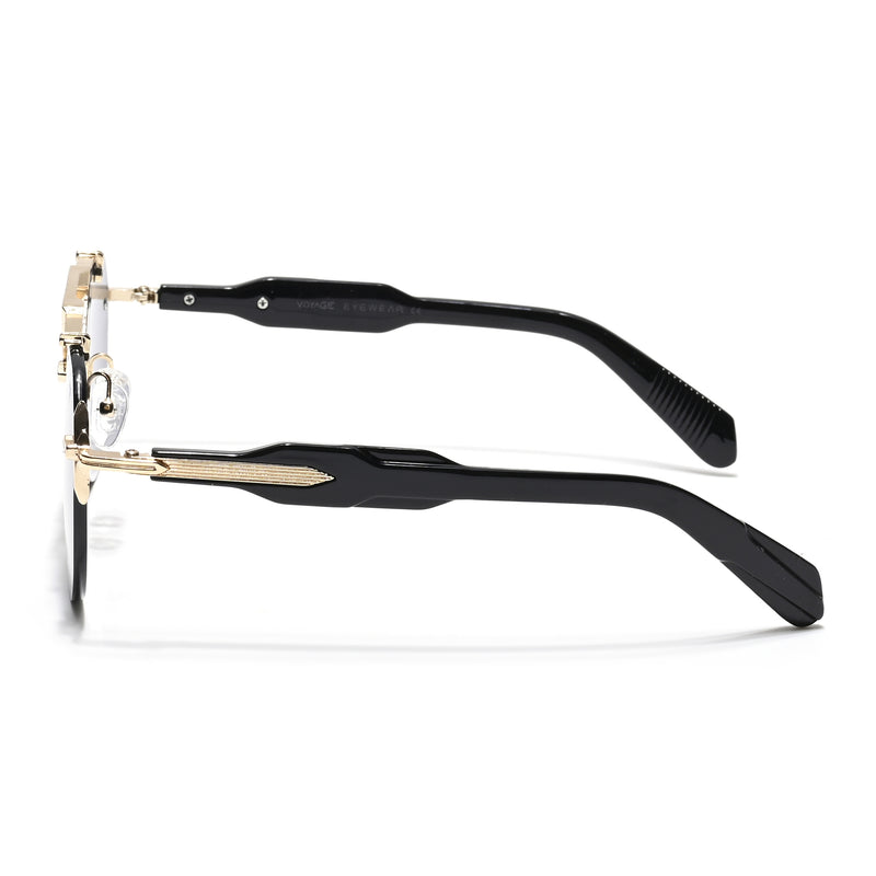Hawk | Black Aviator Sunglasses | Golden Frame - MG5889